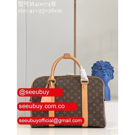 the best doalbuy carryall monogram canvas m40074 brown