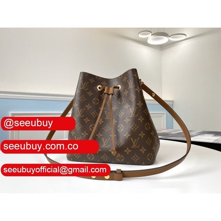 best luxury monogram canvas leather handbag neonoe m44887