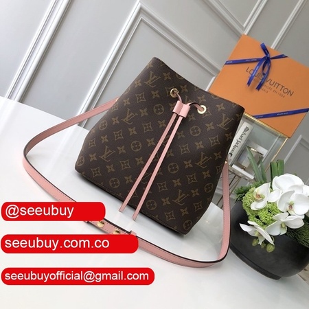 best monogram canvas leather handbag neonoe m44022