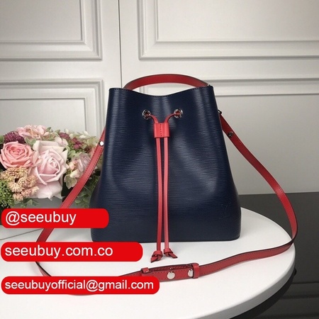 luxury epi lockme bucket m54366 navy blue