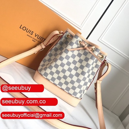 uk replica noe bb damier azur canvas in n41220 beige