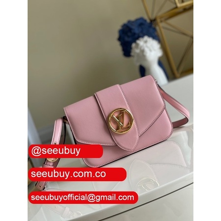 replica pont 9 luxury m55948 pink leather