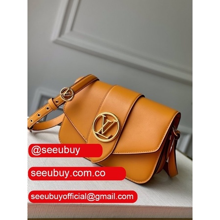 top quality m55946 pont 9 calfskin leather summer gold handbags