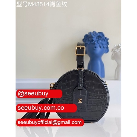 fake petite boite chapeau black m43514 bags online sale store