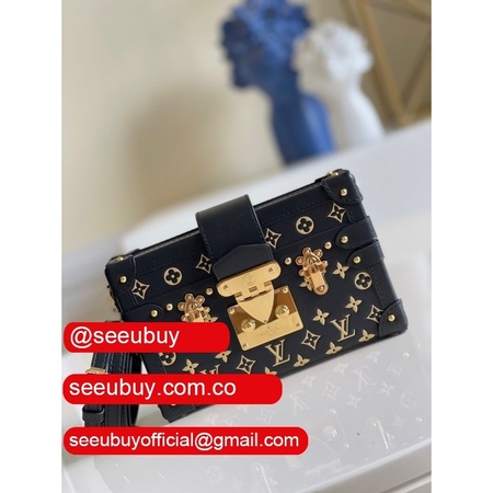 replica m57817 petite malle monogram metal aaa+ black