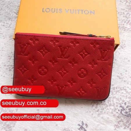 7 star replicas monogram pochette double zip m63905 red bag