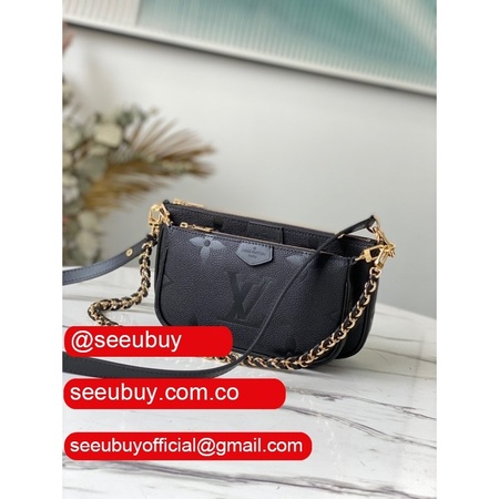 best m80399 multi pochette accessoires monogram empreinte black leather