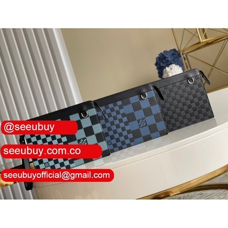 replica standing pouch damier infini n60448