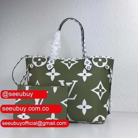 best neverfull mm monogram green canvas