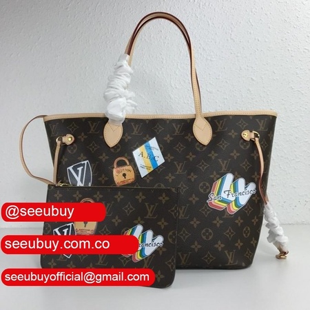 neverfull mm monogram canvas beige