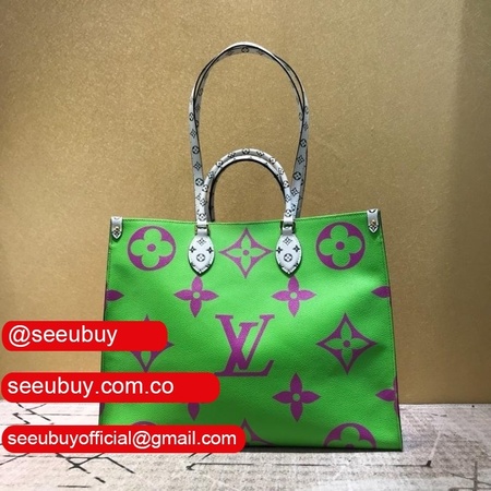 replica onthego monogram giant green/lilac