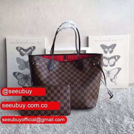 replica wholesale neverfull mm damier ebene n41358 brown