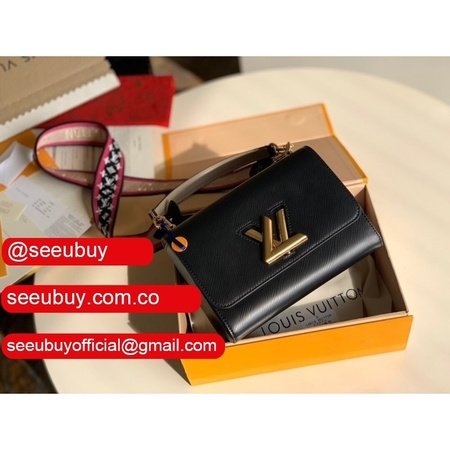 best quality twist mm epi leather black handbags m57050