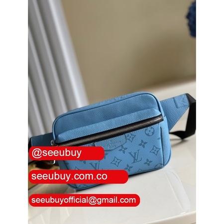 aaa+ outdoor bumbag taigarama m30245 blue bags