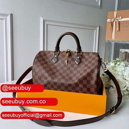 aaa+ replica speedy bandouliere 25 30 35 damier ebene in marron