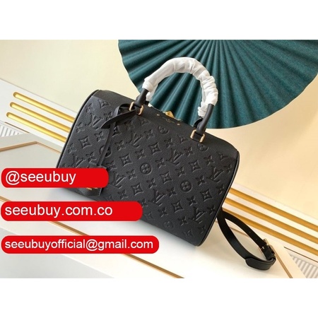 best replica speedy bandouliere bag 25 30cm monogram black