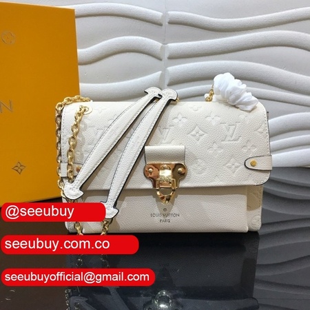 high quality monogram empreinte leather vavin pm m43931 white bag