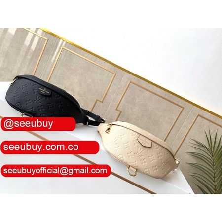 replica monogram empreinte bumbag m44812 black/cream