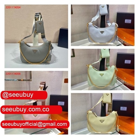 Replica Prada Handbags Cheap Highest Quality For Leather Hobo Re-Edition You