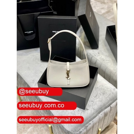 Designer YSL Replica Hobo In Smooth Leather 657228 White Bags Store