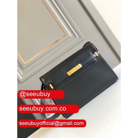 Replica YSL Saint Laurent Small Manhattan Top Handle Bag 29CM Black