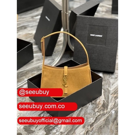 Wholesale YSL Replica Le 5 ? 7 Hobo Bag In Smooth Leather SABLE