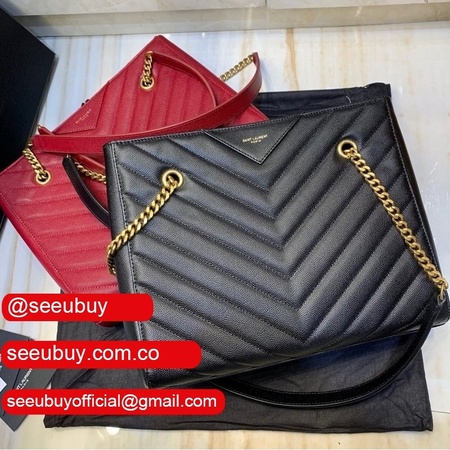 Shop Ysl Replica Saint Laurent Red and Black