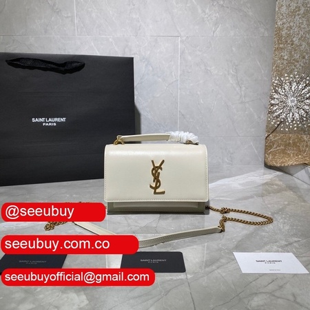 Replica YSL Sunset 19cm Pursesre Store Cream