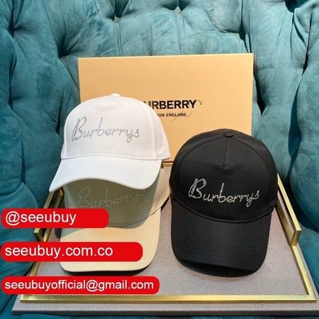 High Quality Burberry Rhinestone baseball 7 Star cap