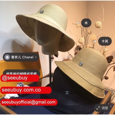 Wholesale CC design Fine straw woven hat bow