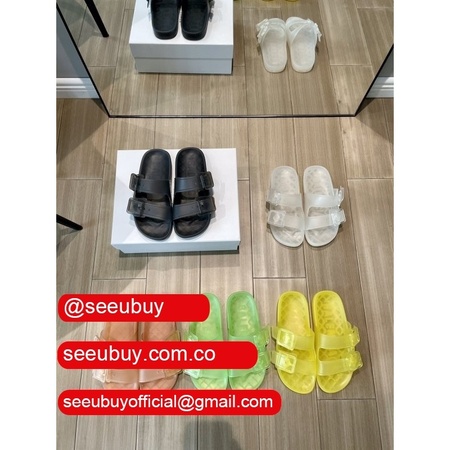 Replica Balenciaga 2021 Transparent candy color slippers Shoes Online Sale