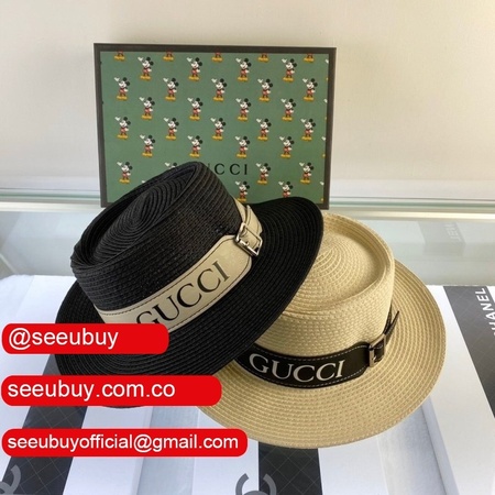 UK Gucci Belt design straw hat