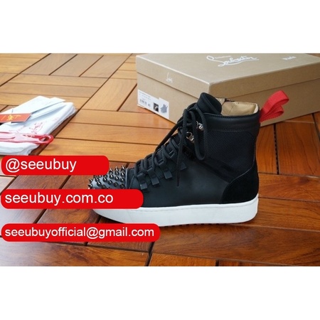 men's louboutin black shoes for sale