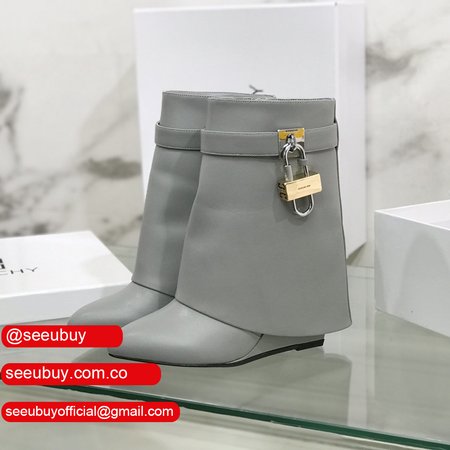 Givenchy Women's Shark Lock Ankle Boots in Leather